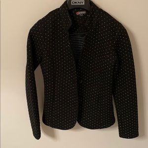 Soft blazer with silver accents